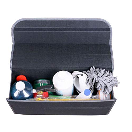 Foldable Felt Car Trunk Organizer Bag Portable Car Trunk Organizer for Groceries Cleaning Supplies Emergency Gear Snacks Sporting Equipment 19.68 X 6.10 X 9.84 in 1 pack - view 2
