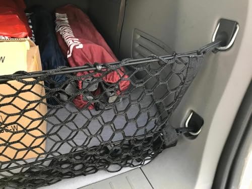 Rear Trunk Organizer Cargo Net for Buick Enclave 2008-2017 / Chevrolet Traverse 2009-2017 / GMC Acadia 2007-2016 / Saturn Outlook 2007-2010 – Envelope Style Cargo Net–Premium Mesh Car Trunk Organizer - view 6