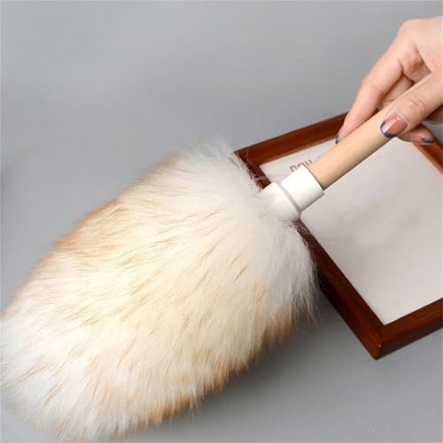 Wool Dusters Microfiber Dusting Wand with Bamboo Handle Car Dusters for Home Car Sweeping Dusts - view 4
