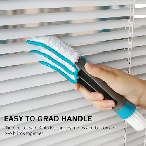Blind Duster, Window Cleaner Duster Brush with 5 Microfiber Sleeves - view 5