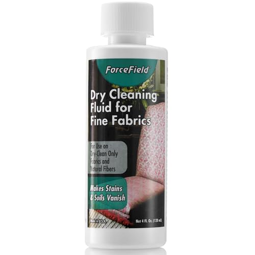 Dry Cleaning Fluid for Fine Fabrics, 4 oz – Professional Strength Spot Remover for Silk, Wool, and Delicate Upholstery