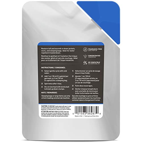 Revivex Down Cleaner for Washing and Restoring Loft in Puffer Jackets, Vests, Blankets, and Sleeping Bags, 10 Fl Oz - view 2