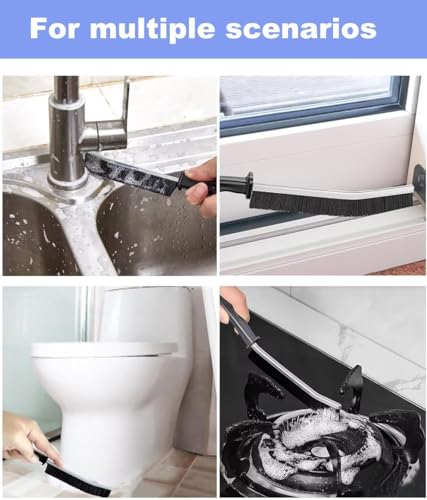 Deep Clean Brush Set Crevice Cleaning Brush Window Groove Cleaner Tools Kit for Small Spaces, Sliding Door, Shutter, Air Conditioner, Bathroom/Shower, Blinds, Vents - view 3