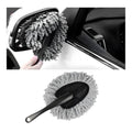 Car Dash Duster Brush, Super Soft Microfiber Multi-Functional Car Cleaning Brush, Scratch Free Dash Dusting Tool with a Anti-Skid Handle for Vehicle Home Kitchen Cleaning (Gray)