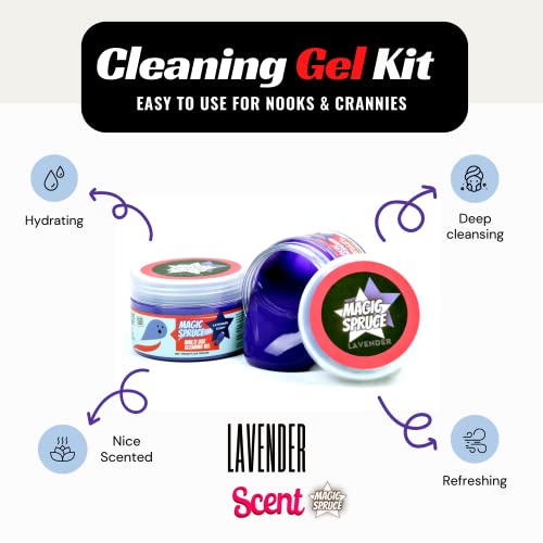 MAGIC SPRUCE Car Detailing Kit Gel for Car Interior Dashboard Cleaner Products, Non-Water Dust Remover Scented Freshner, Upholstery Cleaning Putty, Laptop Computer Cleaning Accessories Car Slime - view 2