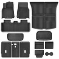 Tesla Model Y Juniper 2025-2026 13-Piece All-Weather Floor Mats & Double-Layer Center Console Organizer – Full Interior Protection & Smart Storage (Not for Standard)