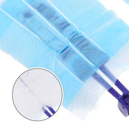 Electrostatic Duster Refills 20pcs Flat Head with Blue Short Handle and Extendable Long Handle, Microfiber Cleaning Dust Remover for Household and Desktop Cleaning - view 3