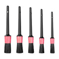 5 PCS Car Detailing Brush Set, Pink