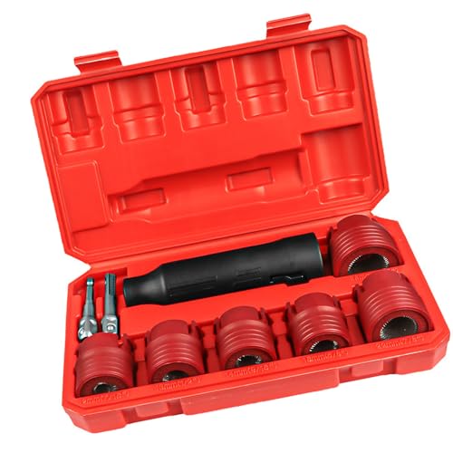 Wheel Lug Brush Set with Interchangeable Cylindrical Heads - view 5