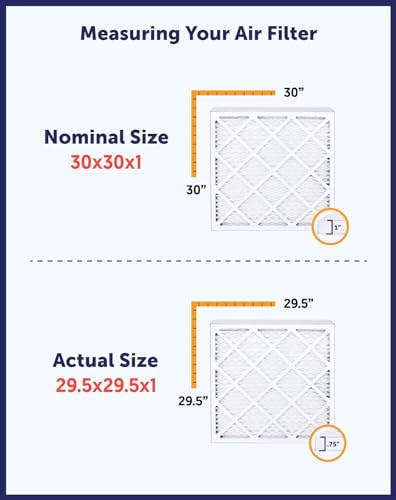 20x24x1 Air Filter MERV 8, AC Furnace Filters (12-Pack) - view 5