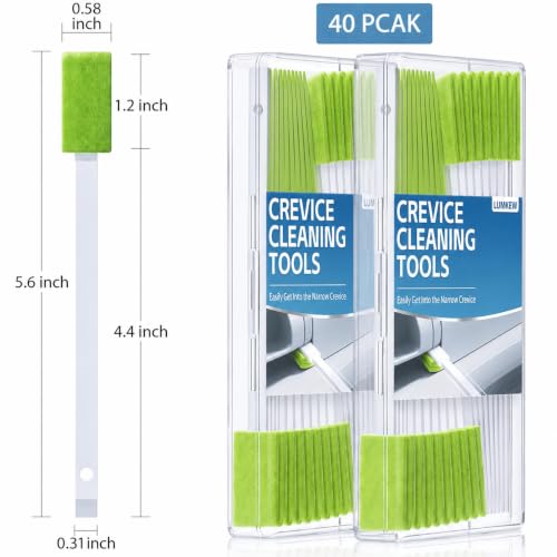 Crevice Cleaning Brushes Tool for Tiny Small Spaces, 40Pcs, Green - view 7