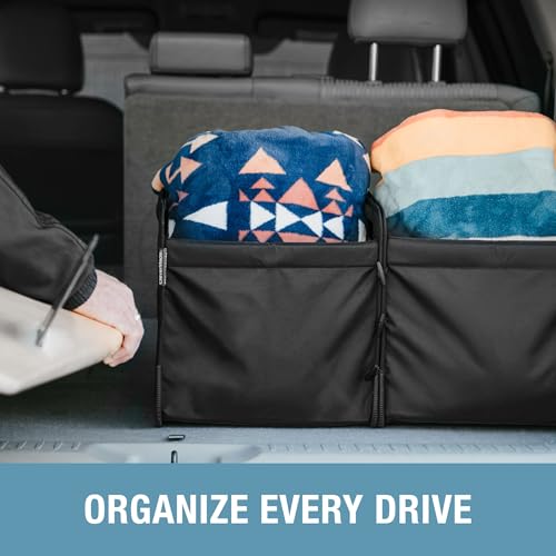 Double Trunk Caddy, 46L Trunk Storage Totes, Midnight Black - view 7