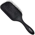 Detangling Paddle Brush - Large Air Cushion Paddle Brush with Ball Tip Tourmaline Bristles - Anti Static Hair Care Tool for Men and Women, Wet or Dry - Black