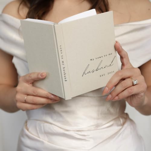 Wedding Vow Books His and Hers 2 Pack Personalized 2026 Year Linen Vow Book - view 2