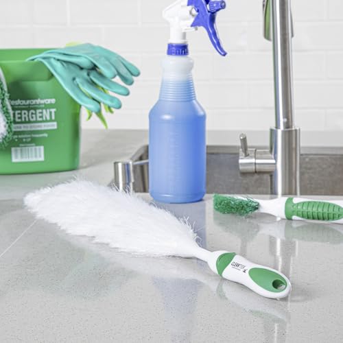 22 in Green and White Polypropylene Duster, Washable, 10 Ct - view 3