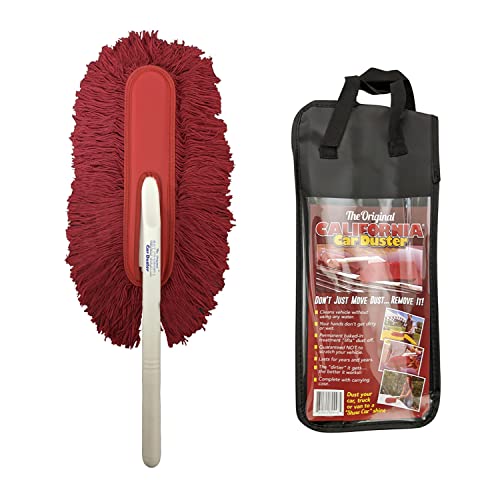 Plastic Handle Duster with Red Cotton Mop 73554 Quickly and Safely Removes Light Daily Dust