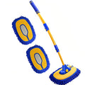 Scratch-Free Car Wash Brush, Extendable Long Handle Mop (Blue)