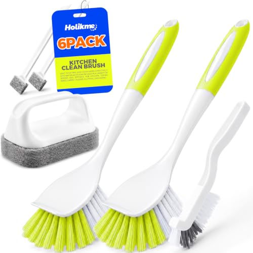 Dish Brush Cleaning Brush Set for Cleaning Groove Gap,Yellow