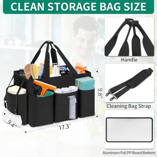 Wearable Cleaning Caddy Bag for Cleaning Supplies, Large Capacity - view 3