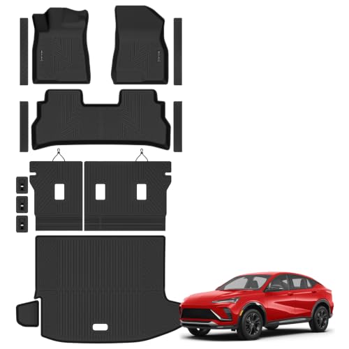 Floor Mats & Cargo Liner with Backrest Mat for 2024 2025 2026 Buick Envista