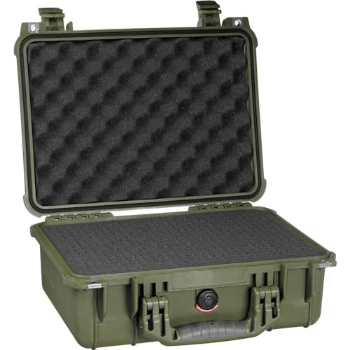 Pelican 1450 OD Green Equipment Case with Foam 13" x 16" x 6.88" - view 2