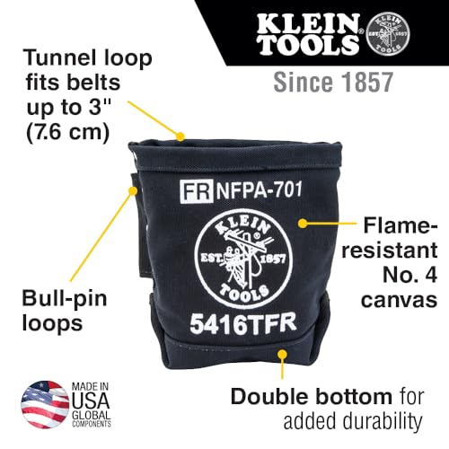 5416TFR Flame Resistant Canvas Tool Bag, 3 Pocket, 9x5x10-Inch - view 2