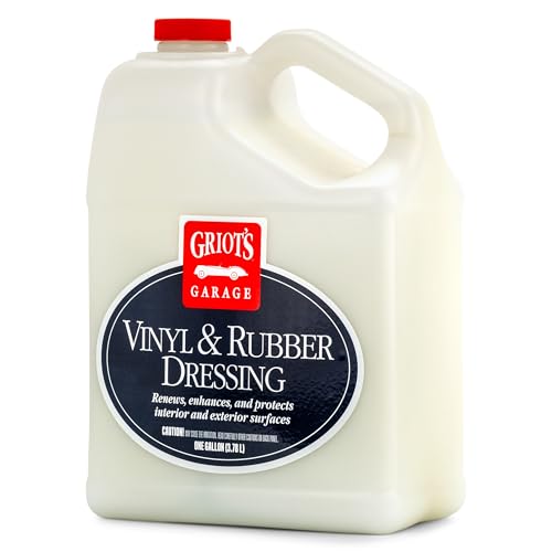 Vinyl and Rubber Dressing for Car Detailing, Exterior and Interior Auto Cleaner and Protectant for Trim, Tires, Plastic, and More, 11175, One Gallon