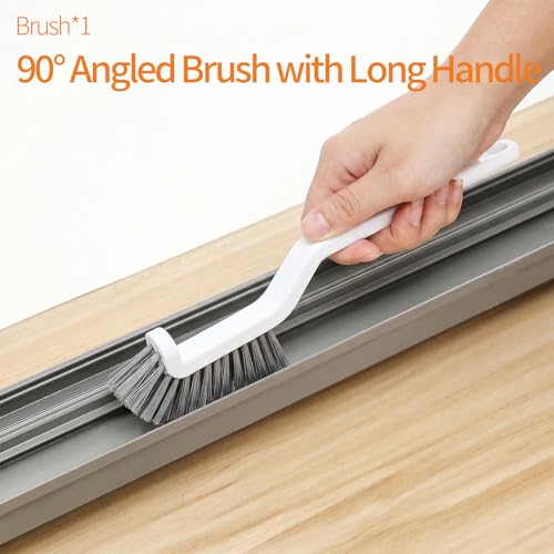 16PCS Crevice Cleaning Brush Set - Multi-Purpose Grout Cleaner Brush for Deep Cleaning Gap, Hard Bristle Scrub Brushes Tools, Cleaning Supplies for Household Use,Window, Kitchen, Bathroom - view 6