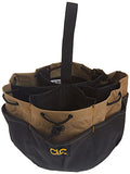 CLC 1148 Drawstring Bucket Bag, 18 Pocket, Black