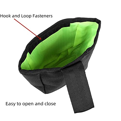 2 Pcs Dog Treat Pouch Pet Trainning Waist Bag Portable Food Snack Small Item Storage Holder Bag Hook Design Pet Training Reward Pouch Bait Sack Mini Doggie Puppy Bird Snack Carrier Container Pockets - view 2