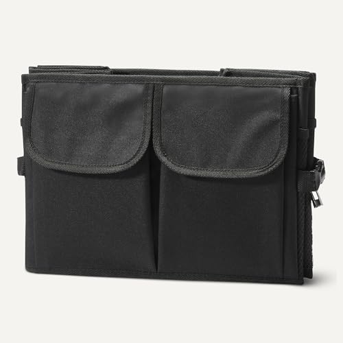 Trunk Organizer for Car, Multi-Compartment Car Storage, Foldable, 13.5 Gallon, Black - view 3