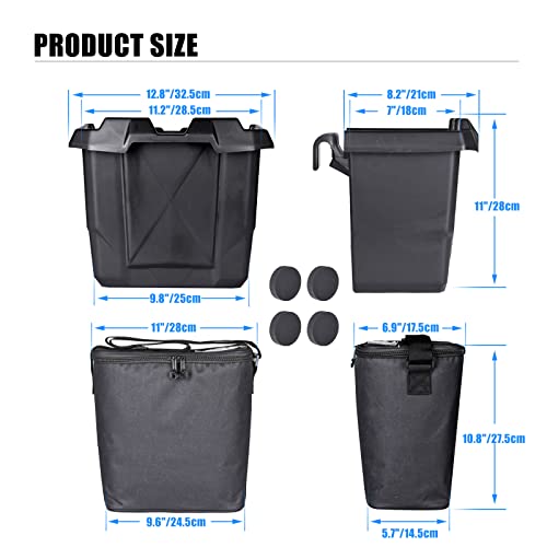 2 in 1 Removable Underseat Storage Bin Tool Box with Insulated Cooler Bag Compatible with Can-Am Defender & Defender Max (HD5/HD6/HD8/HD10) 2016-2026 Accessories OEM 715003446 - view 4