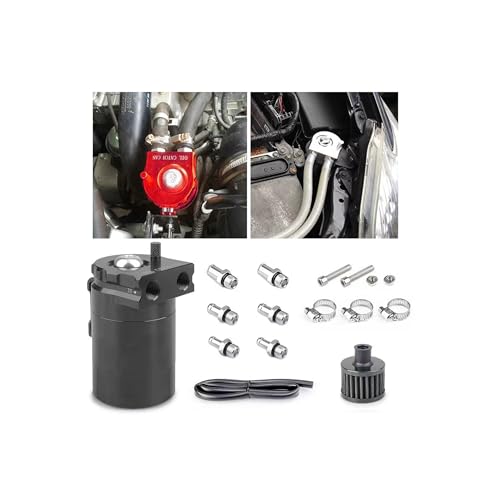 300 ml Aluminum Oil Catch Can Kit, Black