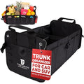 Car & Vehicle Trunk Organizer for SUV, Truck & Auto Storage, Standard Black