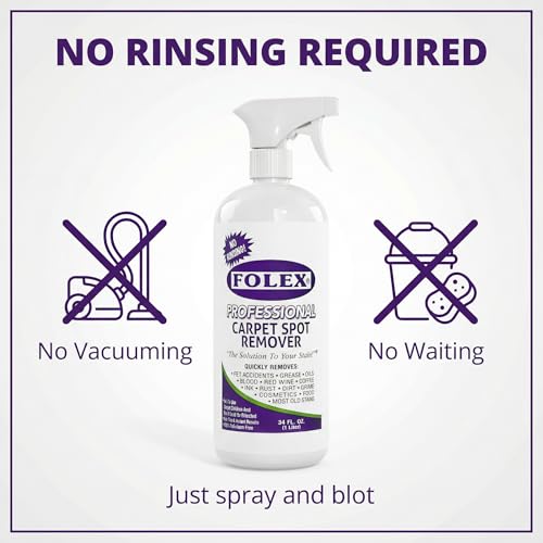 Professional Carpet Stain Remover Spray – Stain Remover for Old Stains – Best Remover for Pets – Rug Stain Remover & Upholstery Cleaner – Cleaner Solution for Couches & Car Interiors – 34 oz - view 3