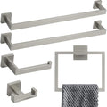 5-Piece Bathroom Hardware Accessories Set Brushed Nickel, Bathroom Towel Bar Holder Sets Wall Mounted Stainless Steel, 23.6-Inch