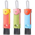 3 in 1 Cup Lid Gap Cleaning Brush, Multifunctional Bottle Lid Cleaner Brush, Home Kitchen Crevice Brush Cleaning Tools for Tight Spaces & Bottle Gaps, Portable Small Brush 3 PCS