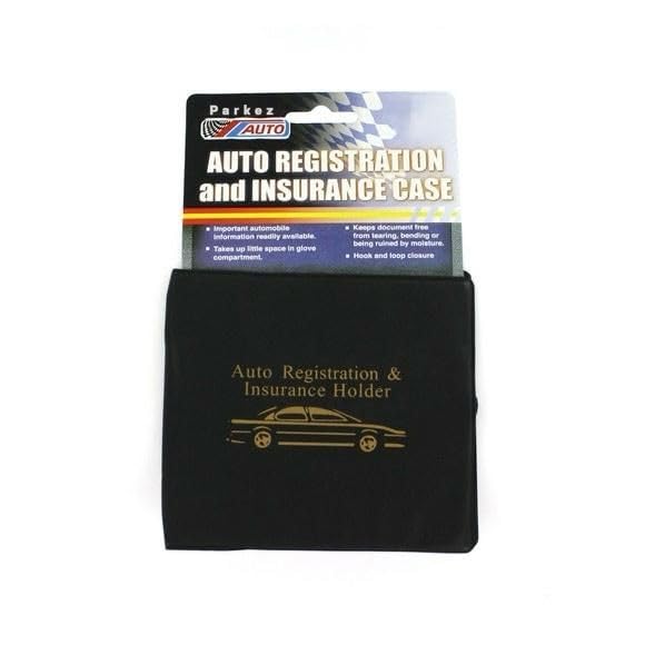 ESSENTIAL Car Auto Insurance Registration BLACK Document Wallet Holders 2 Pack - [BUNDLE, 2pcs] - Automobile, Motorcycle, Truck, Trailer Vinyl ID Holder & Visor Storage - Strong Closure On Each - view 3