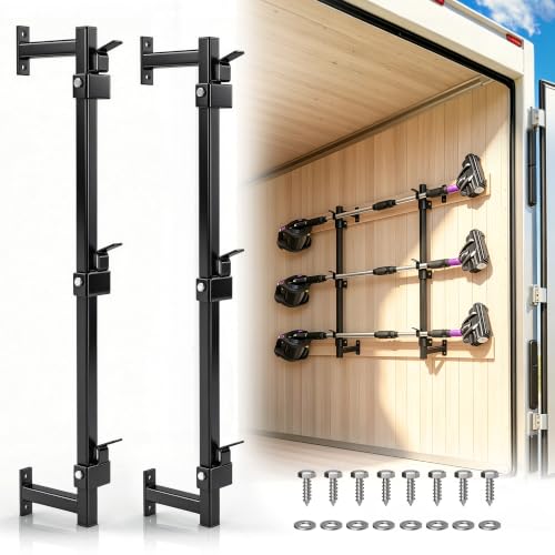 Weedeater Rack for Enclosed Trailer,3 Place Trailer Rack for Lawn Equipment