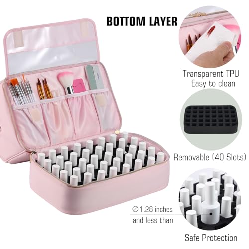 Nail Polish Organizer,Travel Nail Bag Organizer Case - view 4
