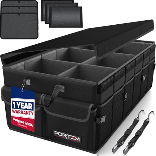 Trunk Organizer - Foldable Car Organizer & Storage for SUVs & Trucks