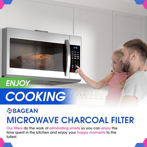 Microwave Filter Replacement 7.68" x 4.85" JX81C WB02X10776 GE Microwave Charcoal Filter - Also Fits LG Kenmore Carbon Filter - Freshens and Filters Kitchen Air in Over the Range Oven Vent Fan 2-Pack - view 6