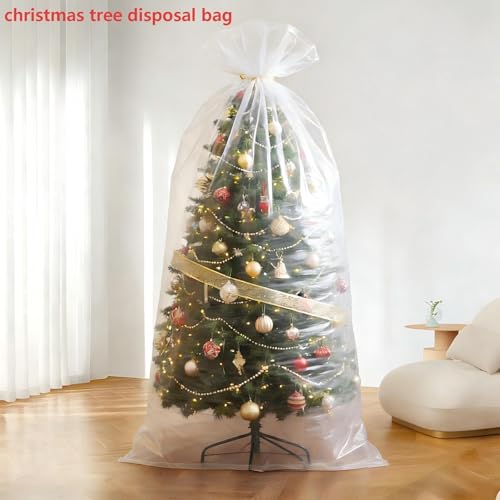 Balloon Bags 2 pcs 59x98 Inches, Balloon Bags for Transport, Clear Christmas Tree Disposal Bag, Extra Large Plastic Bags for Party and Wedding Supplies - view 6