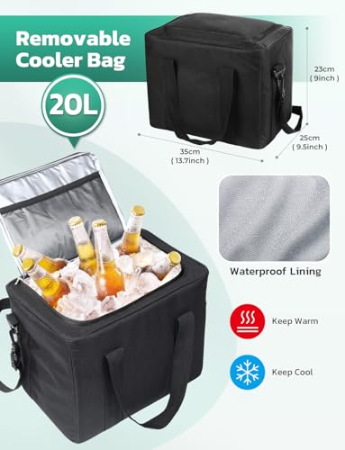 Trunk Organizer 95L with 20L Removable Cooler Bag for SUV - view 4