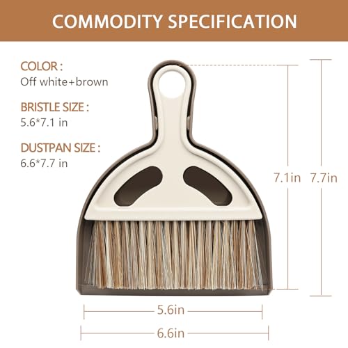 Small Mini Hand Broom Dustpan : Small Broom and Dustpan Set, Mini Broom and Dustpan Set, Hand Broom and Dustpan Set,Mini Dustpan and Brush Set for Cat Litter, Kitchen, Tables, Countertops, Cars, etc. - view 7