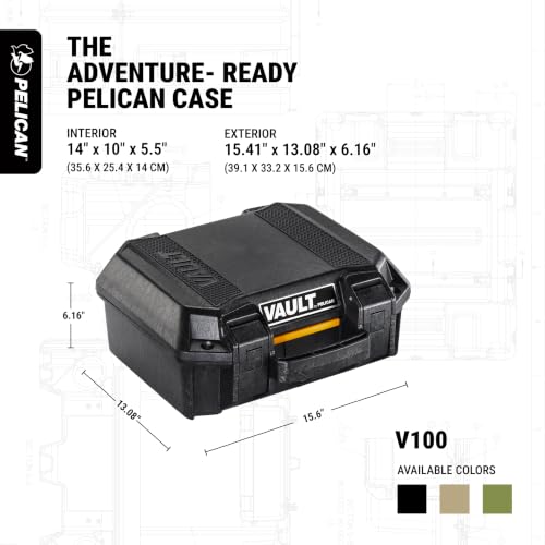 Pelican Vault V100 Hard Case (Camera, Pistol, Gear, Equipment) - view 4