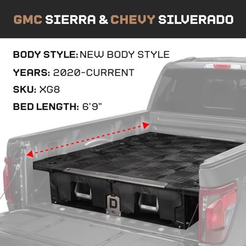 Truck Bed Storage System Includes System Accessories | Compatible with Chevy Silverado & GMC Sierra 2500/3500 (2020-Current) 6'6" - view 3