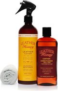 Conditioner and Cleaner Bundle with 8oz Conditioner, 16oz Spray Cleaner with UV Protectant, and Application Cloth