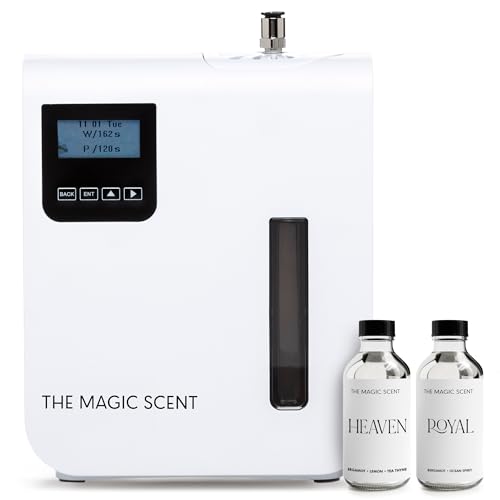 Oil Diffuser, Aromatherapy Diffuser & HVAC Scent Machine with Heaven & Royal Hotel Fragrance Oil - Whole House Air Freshener for Home & Hotels