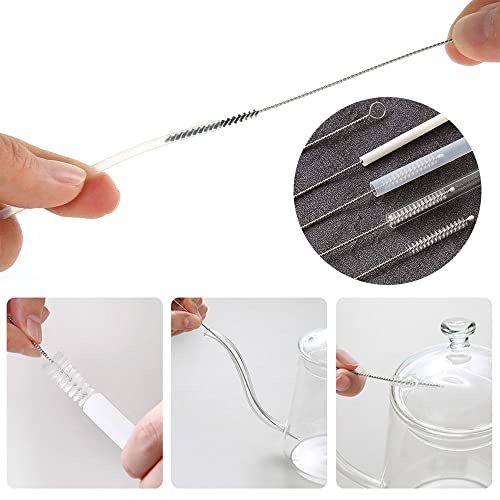 Straw Cleaner Brush Extra Long 12 inch, 10 PCS Straw Cleaner Brush Bristles Diameter (4+8+10+12+16mm) for Cleaning Straws, Pipe, Sippy Cup and Bottle - view 3